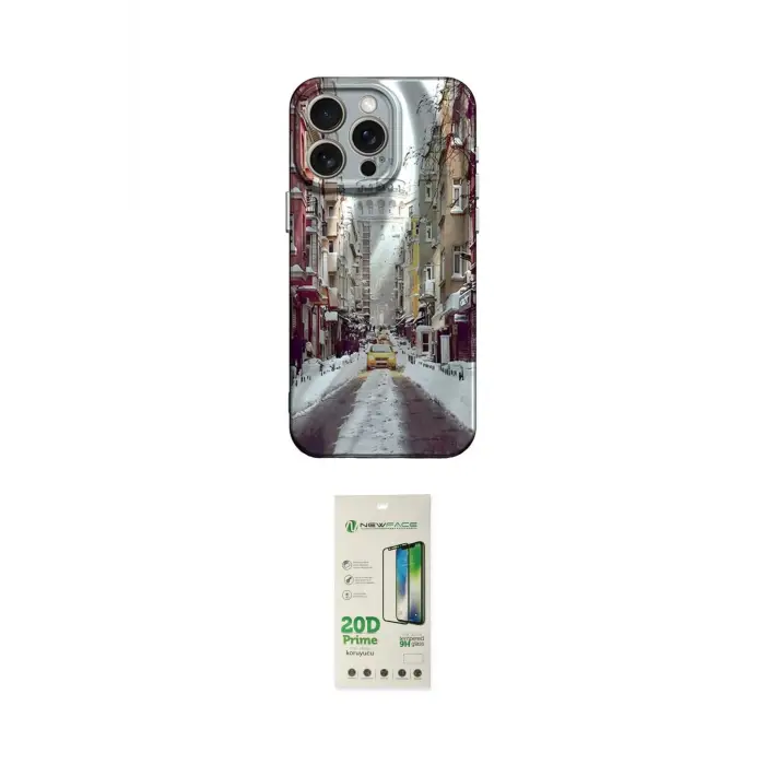 ieg™ iPhone 14 Pro Kılıf Nova Doku Prime - Siyah 20D Premium Cam Ekran Koruyucu