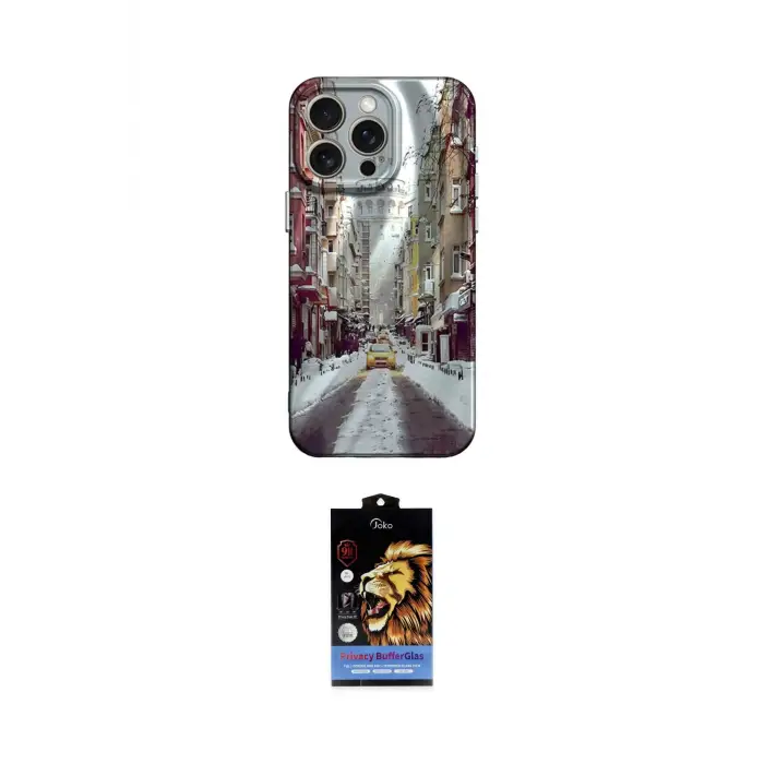 ieg™ iPhone 14 Pro Kılıf Nova Doku Prime - Siyah Buffer Hayalet Cam Ekran Koruyucu