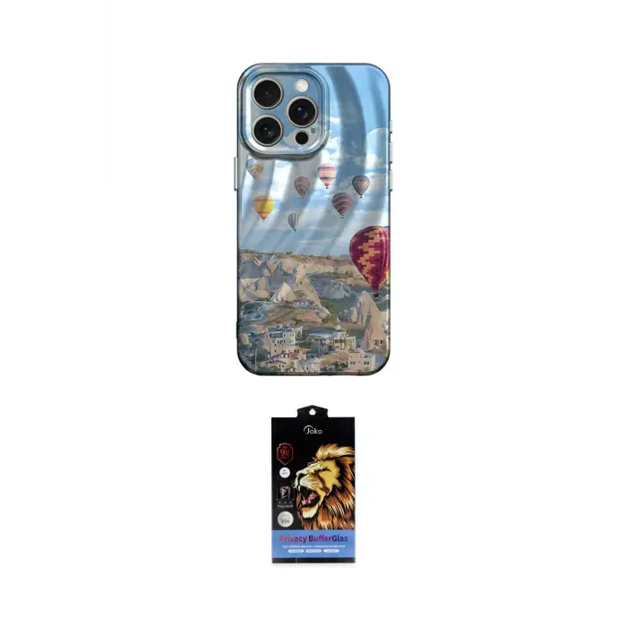 ieg™ iPhone 14 Pro Kılıf Nova Doku Prime - Siyah Buffer Hayalet Cam Ekran Koruyucu