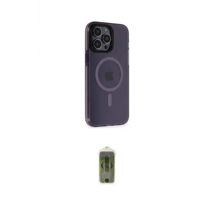 ieg™ iPhone 14 Pro Kılıf Yankı Işık Prime - Siyah Joko Magic 5D Hayalet Cam