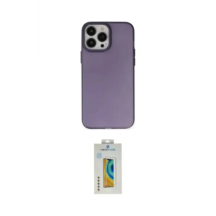 ieg™ iPhone 14 Pro Max Kılıf Ahenk Çizgi Prime - Siyah Polymer Nano Ekran Koruyucu