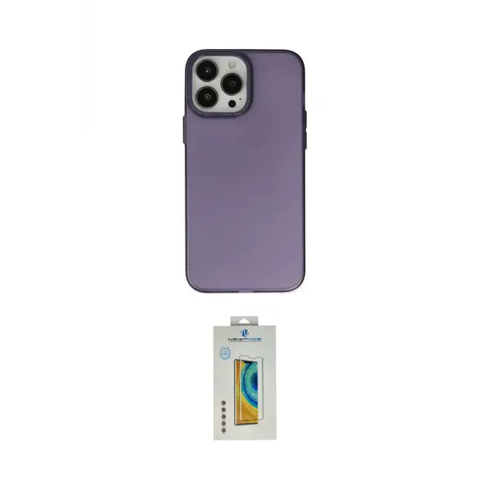 ieg™ iPhone 14 Pro Max Kılıf Ahenk Çizgi Prime - Siyah Polymer Nano Ekran Koruyucu