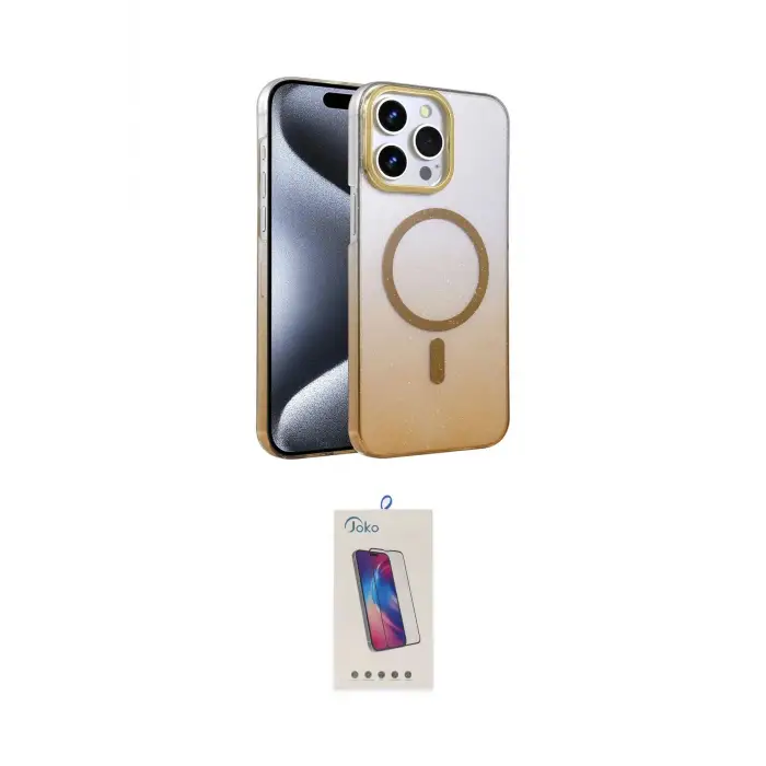 ieg™ iPhone 14 Pro Max Kılıf Ahenk Doku Özel Seri - Siyah Joko 5D Cam