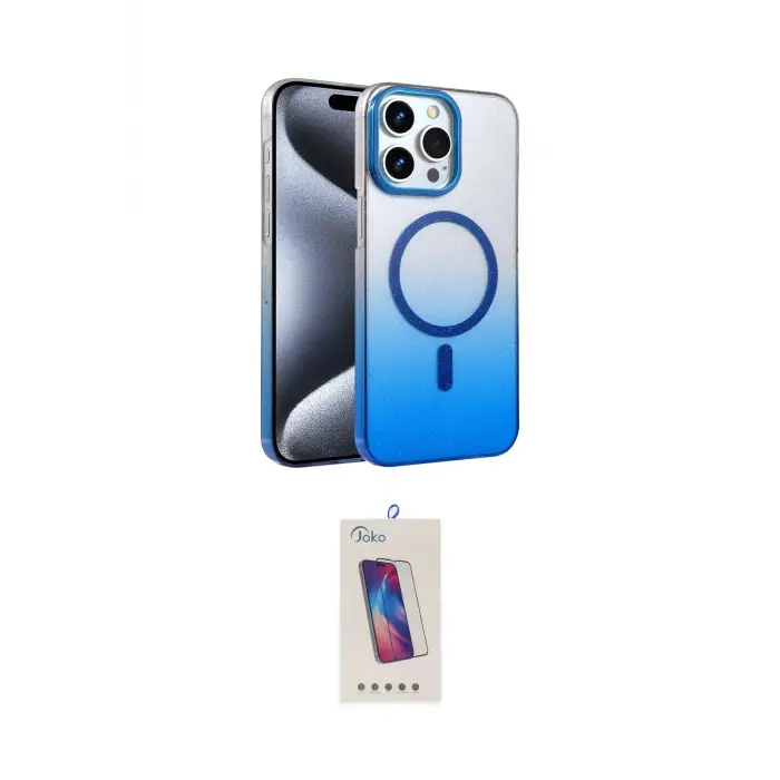 ieg™ iPhone 14 Pro Max Kılıf Ahenk Doku Özel Seri - Siyah Joko 5D Cam
