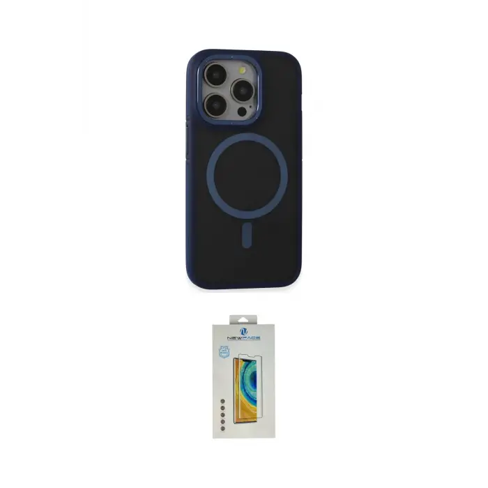 ieg™ iPhone 14 Pro Max Kılıf Ahenk Form Serisi - Siyah Polymer Nano Ekran Koruyucu