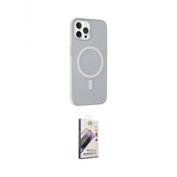 ieg™ iPhone 14 Pro Max Kılıf Çekirdek Modern Prime - Siyah Bilvis 3D Mat Cam Ekran Koruyucu