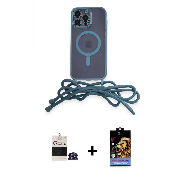 ieg™ iPhone 14 Pro Max Kılıf Eksen Özel Seri - Siyah Buffer Hayalet Cam Ekran Koruyucu + Bilvis Titan Kamera Lens - DNMR