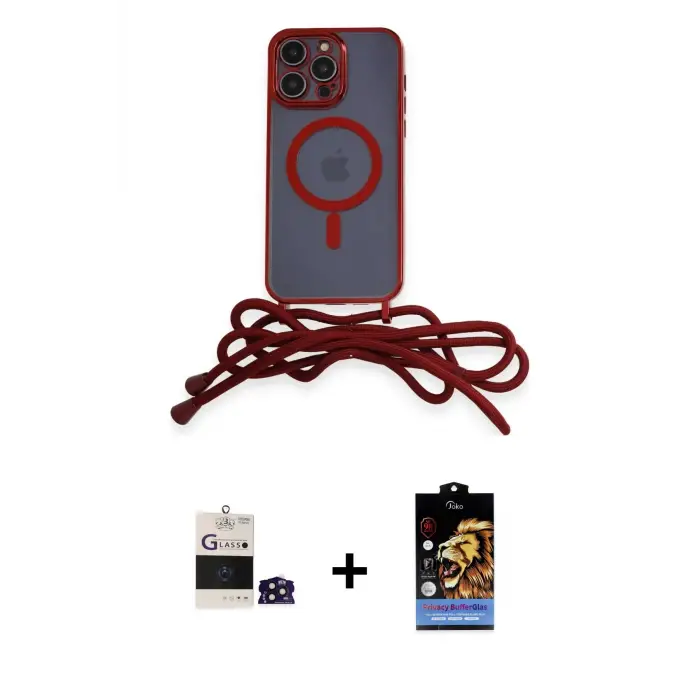 ieg™ iPhone 14 Pro Max Kılıf Eksen Özel Seri - Siyah Buffer Hayalet Cam Ekran Koruyucu + Bilvis Titan Kamera Lens - DNMR