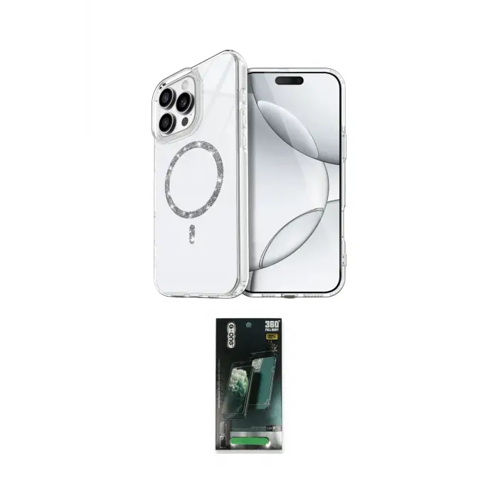 ieg™ iPhone 14 Pro Max Kılıf Kıvılcım Form Prime - Siyah 360 Mat Full Body Arka Koruyucu