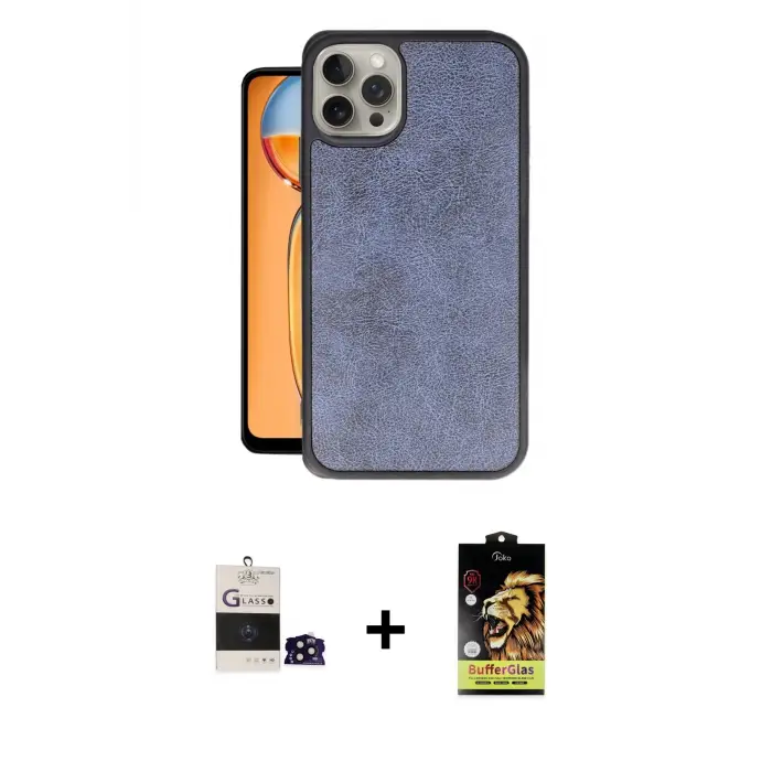 ieg™ iPhone 14 Pro Max Kılıf Kıvılcım Işık Serisi - Siyah Buffer Cam Ekran Koruyucu + Bilvis Titan Kamera Lens - SH