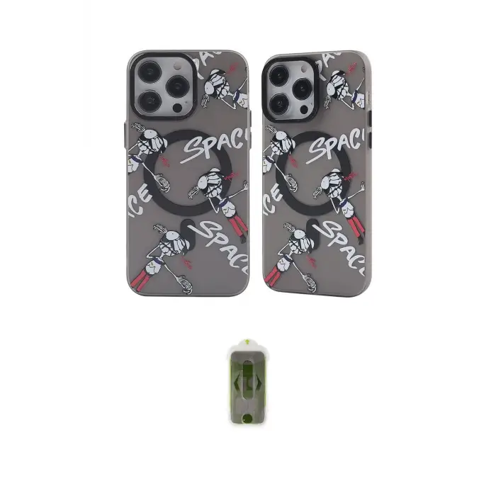 ieg™ iPhone 14 Pro Max Kılıf Nova Doku Koleksiyonu - Siyah Joko Magic 5D Hayalet Cam