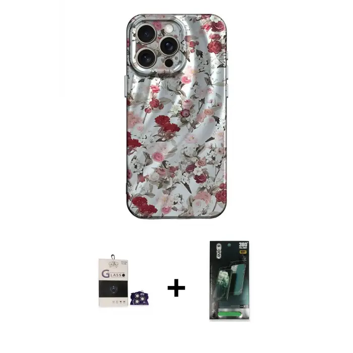 ieg™ iPhone 14 Pro Max Kılıf Nova Doku Prime - Şeffaf 360 Full Body Arka Koruyucu + Bilvis Titan Kamera Lens - GS