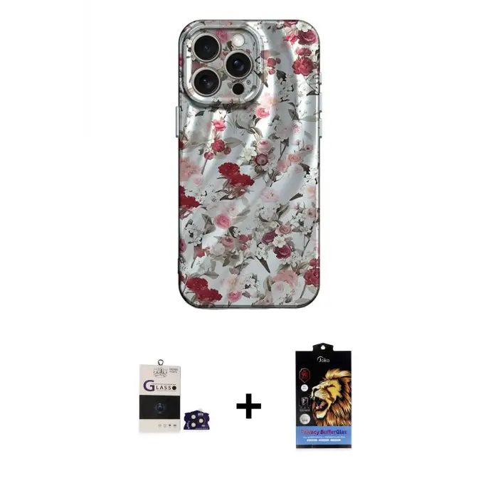 ieg™ iPhone 14 Pro Max Kılıf Nova Doku Prime - Siyah Buffer Hayalet Cam Ekran Koruyucu + Bilvis Titan Kamera Lens - DNMR