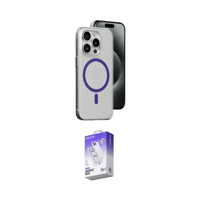 ieg™ iPhone 14 Pro Max Kılıf Odak Form Özel Seri - Siyah Bilvis 5in1 3D Magic Cam Ekran Koruyucu