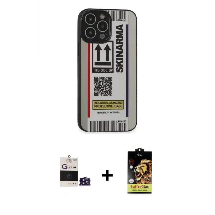 ieg™ iPhone 14 Pro Max Kılıf Odak Klasik Serisi - Siyah Buffer Cam Ekran Koruyucu + Bilvis Titan Kamera Lens - DNMR