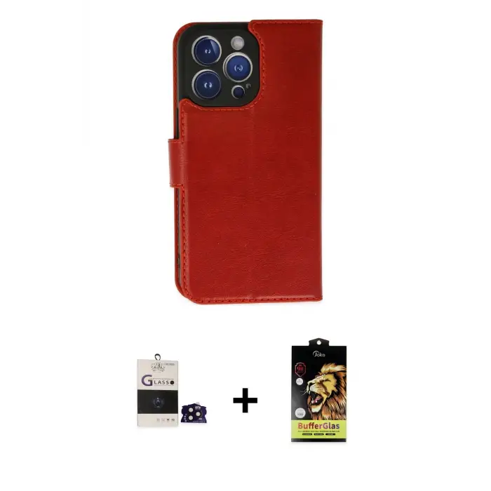 ieg™ iPhone 14 Pro Max Kılıf Siluet Işık Serisi - Siyah Buffer Cam Ekran Koruyucu + Bilvis Titan Kamera Lens - SH