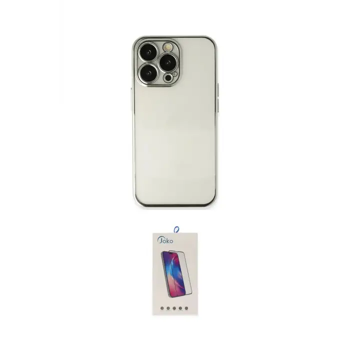 ieg™ iPhone 14 Pro Max Kılıf Vadi Minimal - Siyah Joko 5D Cam