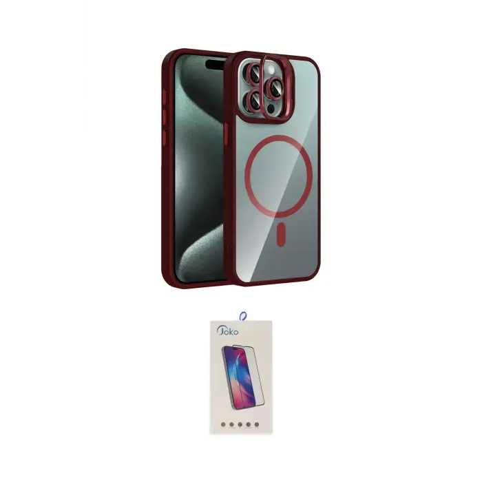 ieg™ iPhone 14 Pro Max Kılıf Yadigar Asil Koleksiyonu - Siyah Joko 5D Cam