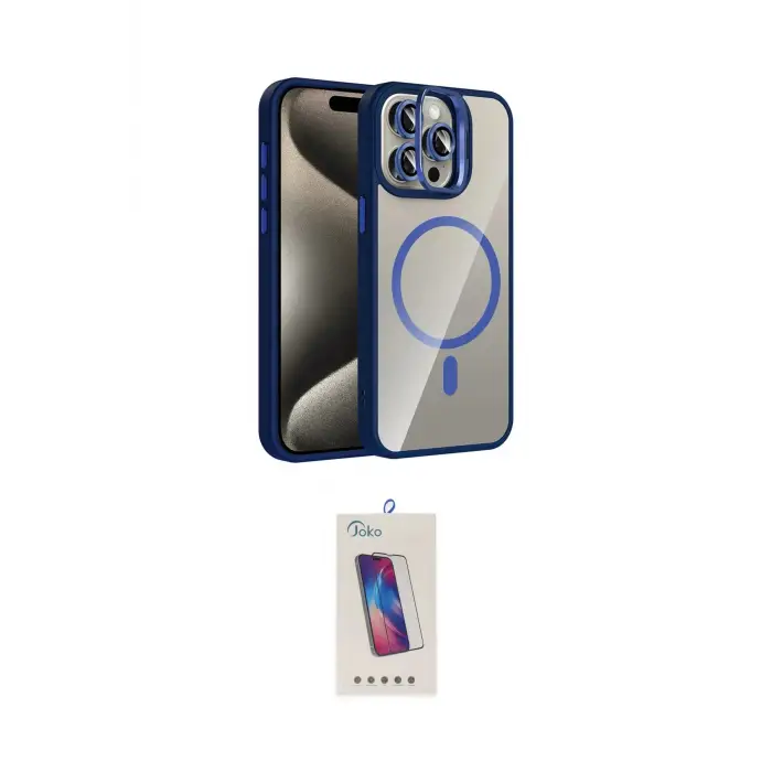 ieg™ iPhone 14 Pro Max Kılıf Yadigar Asil Koleksiyonu - Siyah Joko 5D Cam