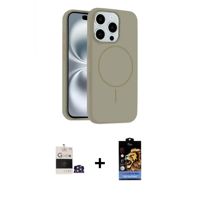 ieg™ iPhone 14 Pro Max Kılıf Yankı Form Serisi - Siyah Buffer Hayalet Cam Ekran Koruyucu + Bilvis Titan Kamera Lens - GS