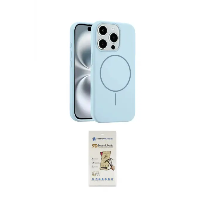 ieg™ iPhone 14 Pro Max Kılıf Yankı Form Serisi - Siyah Mat Seramik Nano Ekran Koruyucu