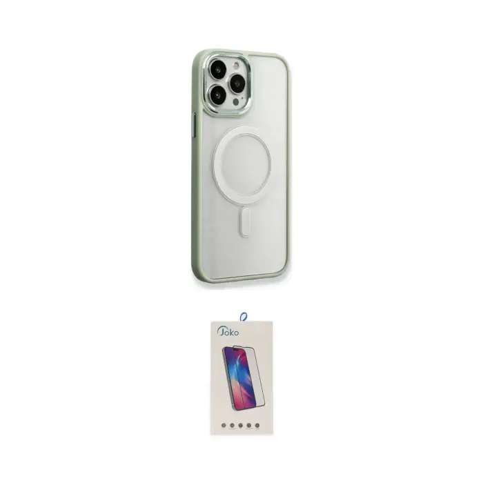 ieg™ iPhone 14 Pro Max Kılıf Yankı Işık Özel Seri - Siyah Joko 5D Cam