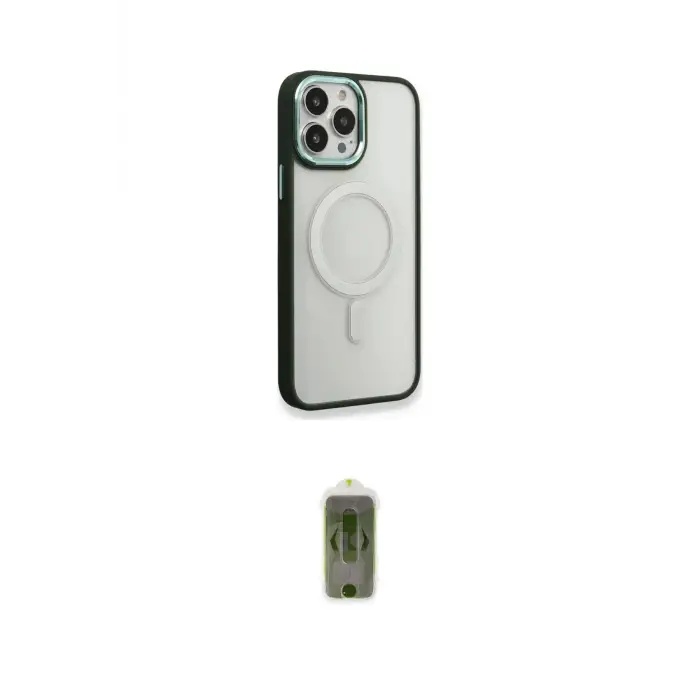 ieg™ iPhone 14 Pro Max Kılıf Yankı Işık Özel Seri - Siyah Joko Magic 5D Hayalet Cam