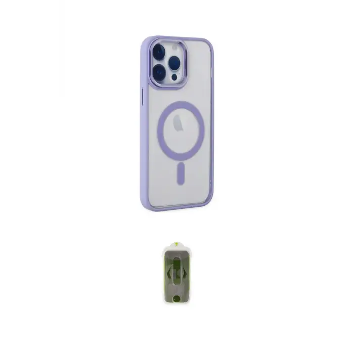 ieg™ iPhone 14 Pro Max Kılıf Yankı Işık Özel Seri - Siyah Joko Magic 5D Hayalet Cam