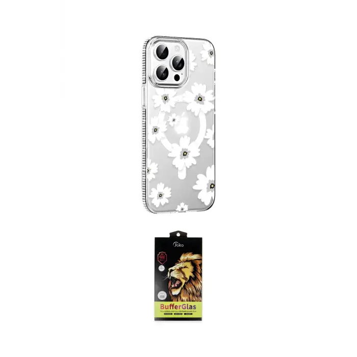 ieg™ iPhone 14 Pro Max Kılıf Yörünge Işık Prime - Siyah Buffer Cam Ekran Koruyucu