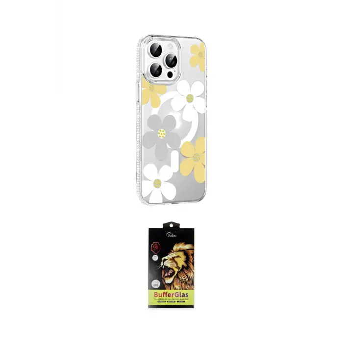 ieg™ iPhone 14 Pro Max Kılıf Yörünge Işık Prime - Siyah Buffer Cam Ekran Koruyucu