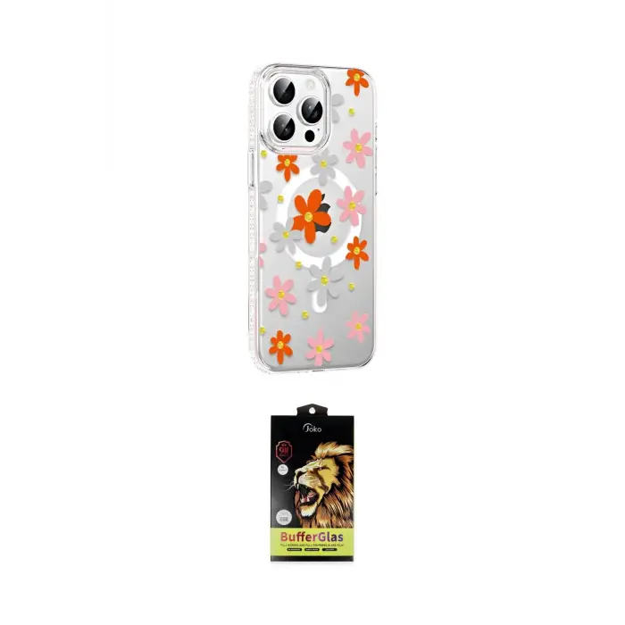ieg™ iPhone 14 Pro Max Kılıf Yörünge Işık Prime - Siyah Buffer Cam Ekran Koruyucu