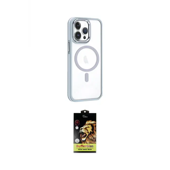 ieg™ iPhone 14 Pro Max Kılıf Yörünge Klasik - Siyah Buffer Cam Ekran Koruyucu