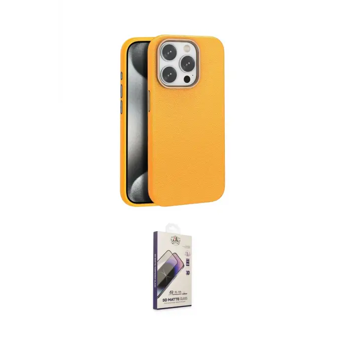 ieg™ iPhone 14 Pro Max Kılıf Zirve Modern Prime - Siyah Bilvis 3D Mat Cam Ekran Koruyucu