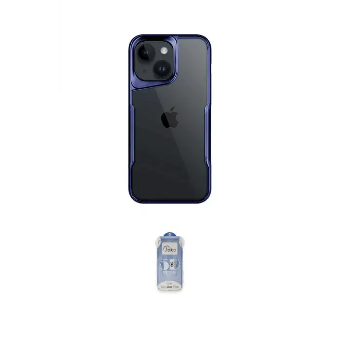 ieg™ iPhone 15 Kılıf Akış Çizgi Koleksiyonu - Siyah Joko Magic 5D Cam