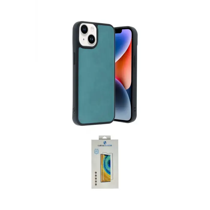 ieg™ iPhone 15 Kılıf Kıvılcım Işık Serisi - Siyah Polymer Nano Ekran Koruyucu