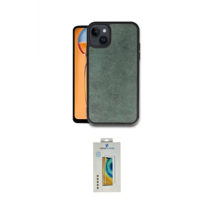 ieg™ iPhone 15 Kılıf Kıvılcım Işık Serisi - Siyah Polymer Nano Ekran Koruyucu