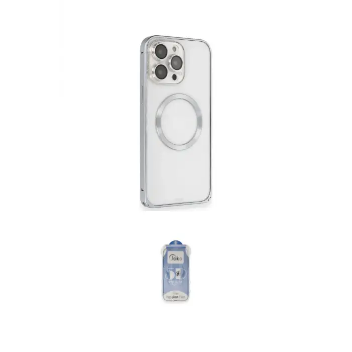 ieg™ iPhone 15 Pro Kılıf Ahenk Işık Serisi - Siyah Joko Magic 5D Cam