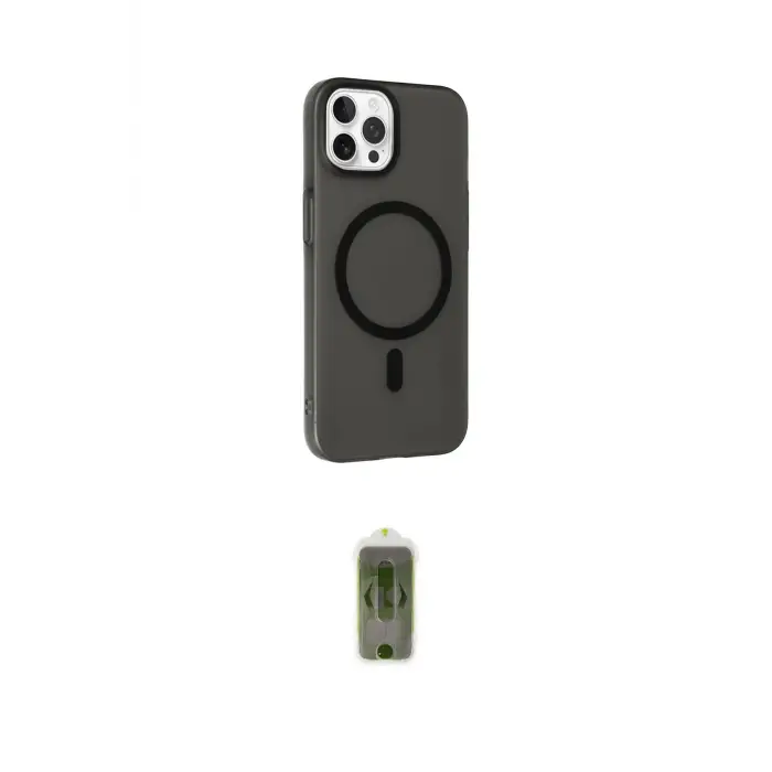 ieg™ iPhone 15 Pro Kılıf Çekirdek Modern Prime - Siyah Joko Magic 5D Hayalet Cam