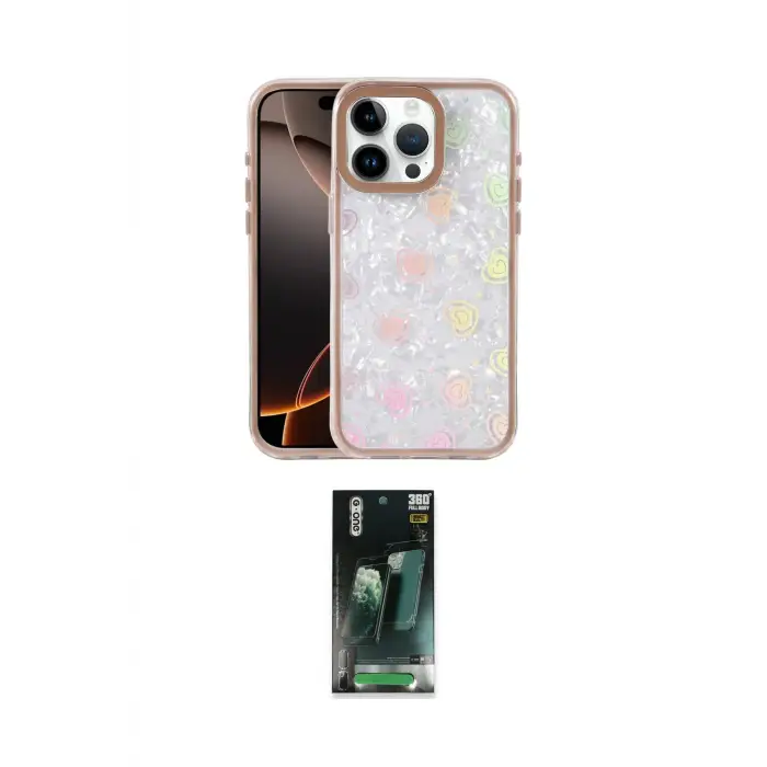 ieg™ iPhone 15 Pro Kılıf Odak Prime - Şeffaf 360 Full Body Arka Koruyucu