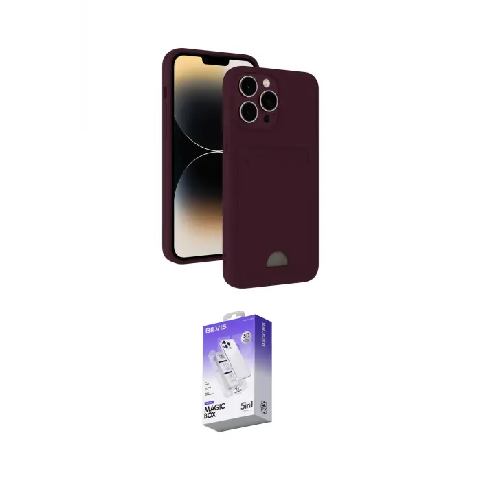 ieg™ iPhone 15 Pro Kılıf Vadi Çizgi Prime - Siyah Bilvis 5in1 3D Magic Cam Ekran Koruyucu