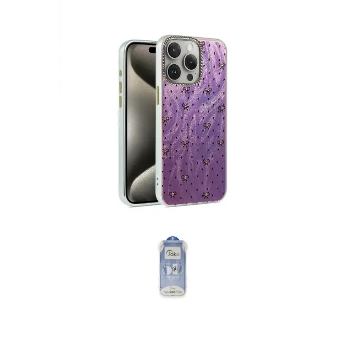 ieg™ iPhone 15 Pro Kılıf Zirve Modern Prime - Siyah Joko Magic 5D Cam