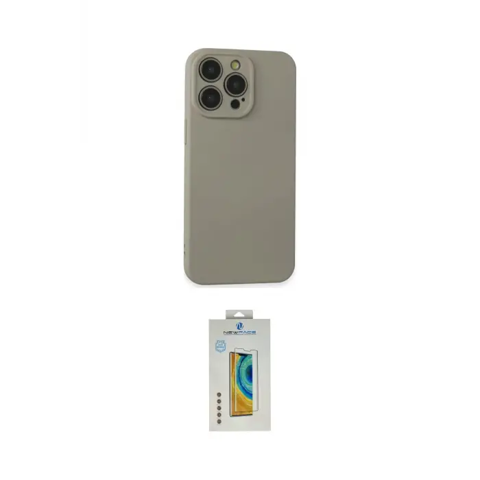 ieg™ iPhone 15 Pro Max Kılıf Ahenk Serisi - Siyah Polymer Nano Ekran Koruyucu