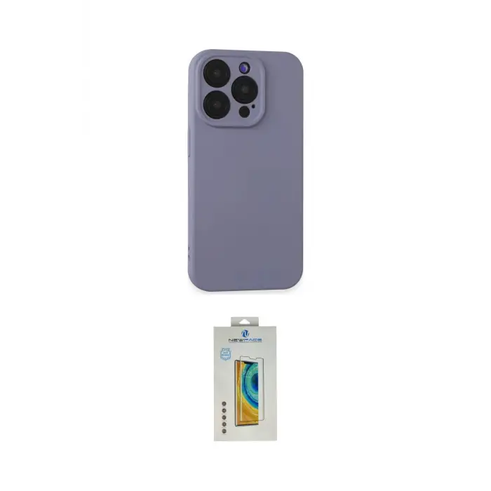 ieg™ iPhone 15 Pro Max Kılıf Ahenk Serisi - Siyah Polymer Nano Ekran Koruyucu