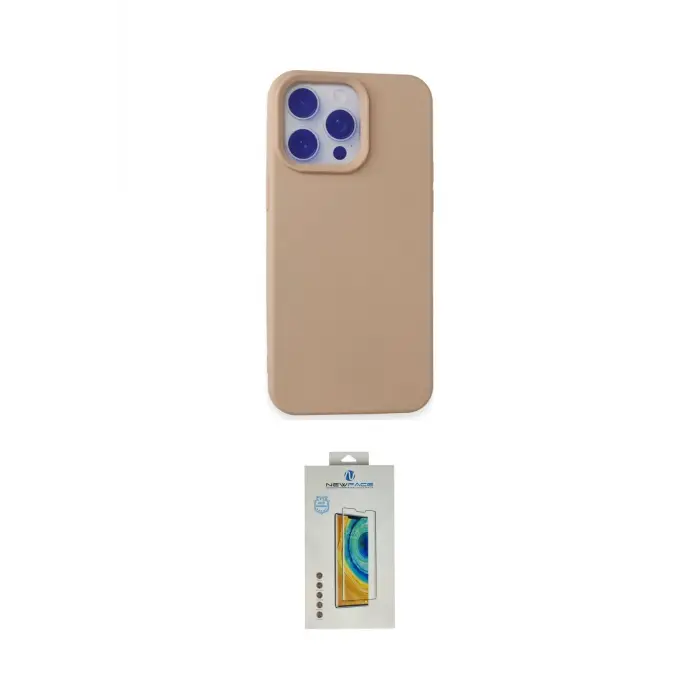 ieg™ iPhone 15 Pro Max Kılıf Ahenk Serisi - Siyah Polymer Nano Ekran Koruyucu