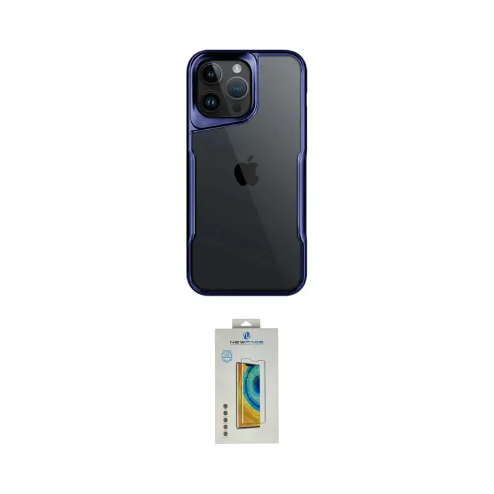 ieg™ iPhone 15 Pro Max Kılıf Akış Çizgi Koleksiyonu - Siyah Polymer Nano Ekran Koruyucu