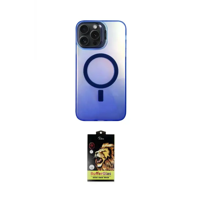 ieg™ iPhone 15 Pro Max Kılıf Doruk Klasik Prime - Siyah Buffer Cam Ekran Koruyucu