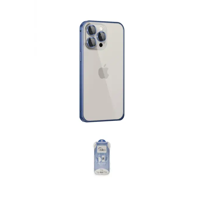 ieg™ iPhone 15 Pro Max Kılıf Eksen Form Serisi - Siyah Joko Magic 5D Cam
