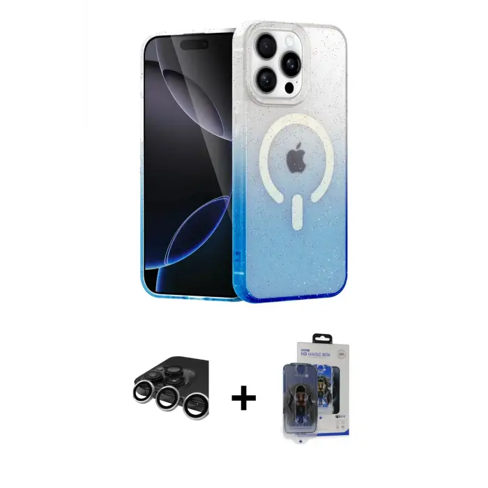 ieg™ iPhone 15 Pro Max Kılıf Eksen Minimal Özel Seri - Siyah Vanessa Magic Cam + Raze Metal Kamera Lens - GS