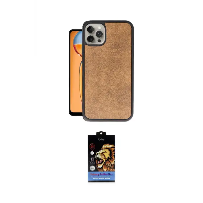 ieg™ iPhone 15 Pro Max Kılıf Kıvılcım Işık Serisi - Siyah Buffer Hayalet Cam Ekran Koruyucu