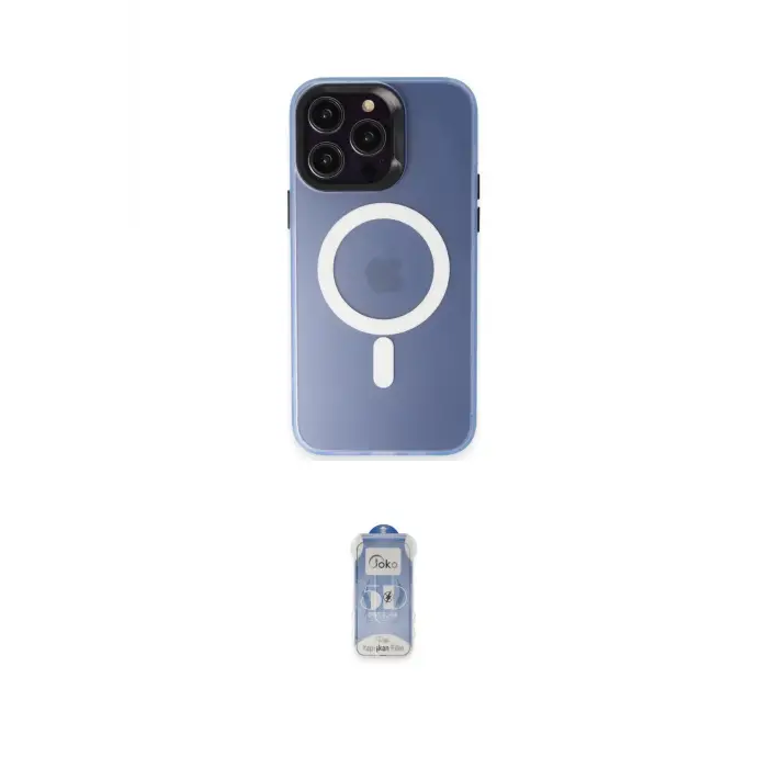 ieg™ iPhone 15 Pro Max Kılıf Kozmos Çizgi Prime - Siyah Joko Magic 5D Cam